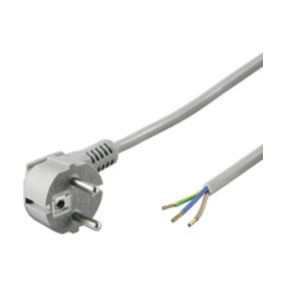 Goobay 93975 electriciteitssnoer Grijs 1,5 m Netstekker type F