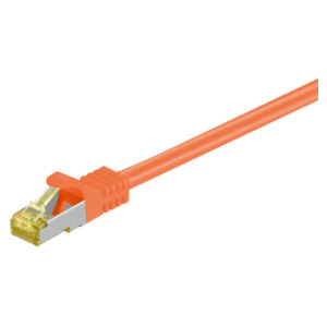 Goobay RJ-45 CAT7 0.25m netwerkkabel Oranje 0,25 m S/FTP (S-STP)