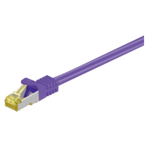 Goobay RJ-45 CAT7 0.25m netwerkkabel Paars 0,25 m S/FTP (S-STP)