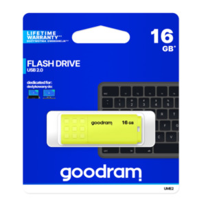 Goodram UME2 USB flash drive 16 GB USB Type-A 2.0 Geel
