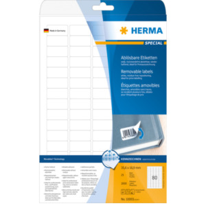 Herma 10003 printeretiket Wit Zelfklevend printerlabel