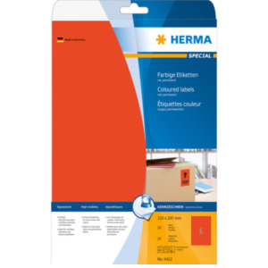 Herma 4422 printeretiket Rood Zelfklevend printerlabel