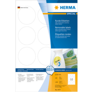 Herma 4477 printeretiket Wit Zelfklevend printerlabel