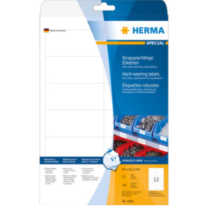 Herma 4692 printeretiket Wit Zelfklevend printerlabel
