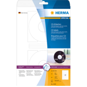 Herma 4849 printeretiket Wit Zelfklevend printerlabel