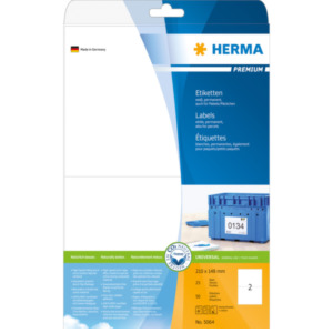 Herma 5064 printeretiket Wit Zelfklevend printerlabel