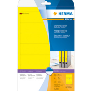 Herma 5091 printeretiket Geel Zelfklevend printerlabel