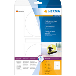 Herma 5115 printeretiket Wit Zelfklevend printerlabel