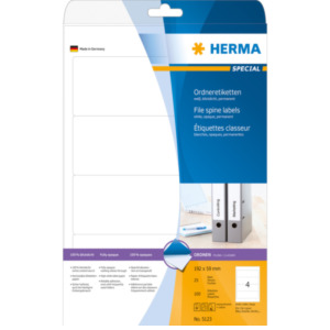 Herma 5123 printeretiket Wit Zelfklevend printerlabel