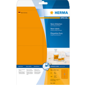 Herma 5145 printeretiket Oranje Zelfklevend printerlabel