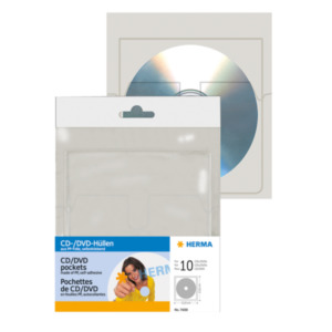 Herma 7688 CD-doosje Opbergmap/sleeve 1 schijven Transparant