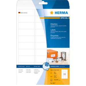 Herma 8837 printeretiket Wit Zelfklevend printerlabel