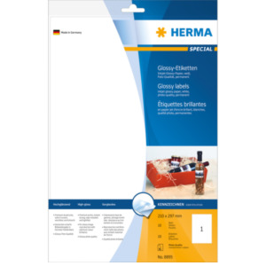Herma 8895 printeretiket Wit Zelfklevend printerlabel