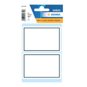 Herma Book labels 82x55mm grey frame 6 sh. sticker