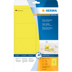 Herma Etiketten neon-geel 99.1x67.7 A4 160 st