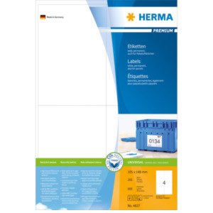 Herma Etiketten wit 105x148 Premium A4 800 st