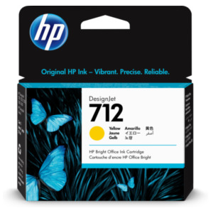 HP 712 29 ml inktcartridge voor DesignJet, geel