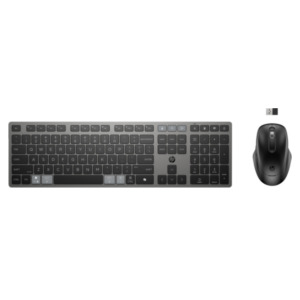 HP 725 Multi-Device Rechargeable Wireless Keyboard and Mouse Combo