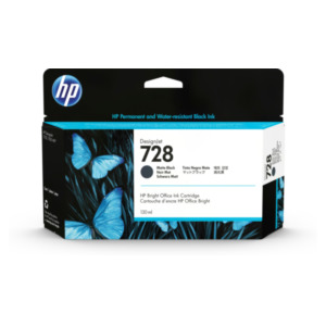 HP 728 DesignJet matzwarte inktcartridge, 130 ml