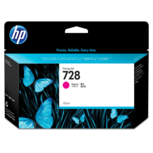 HP 728 magenta DesignJet inktcartridge, 130 ml