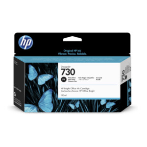HP 730 zwarte DesignJet fotoinktcartridge, 130 ml