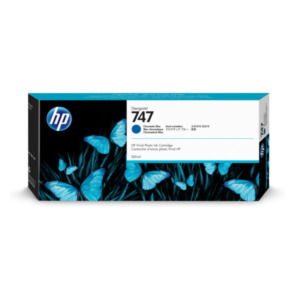HP 747 chromatisch blauwe DesignJet inktcartridge, 300 ml
