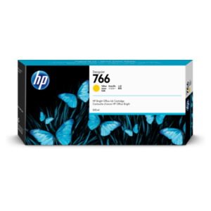 HP 766 DesignJet inktcartridge, geel (300 ml)