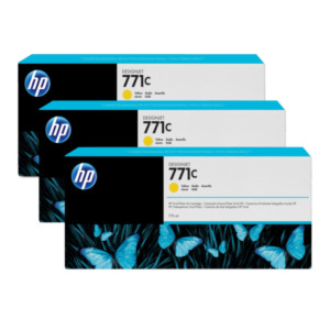 HP 771C gele DesignJet inktcartridges, 775 ml, 3-pack