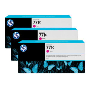 HP 771C magenta DesignJet inktcartridges, 775 ml, 3-pack