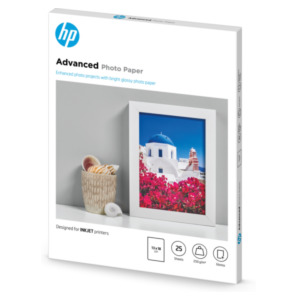 HP Advanced Photo Paper, glanzend, 25 vel, 13 x 18 cm randloos