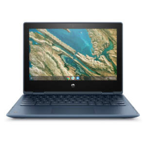 HP Chromebook x360 11 G3 EE 29,5 cm (11.6") Touchscreen HD Intel® Celeron® N4120 8 GB LPDDR4-SDRAM 64 GB eMMC Wi-Fi 5 (802.11ac) ChromeOS Blauw