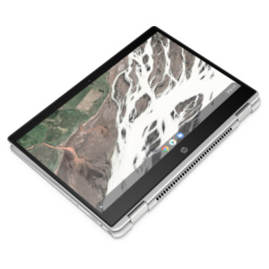 HP Chromebook x360 14 G1 35,6 cm (14") Touchscreen Full HD Intel® Pentium® Gold 4417U 8 GB DDR4-SDRAM 32 GB Flash Wi-Fi 5 (802.11ac) ChromeOS Zilver