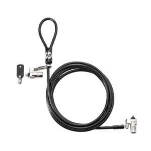 HP Dual Head Keyed Cable Lock Zwart
