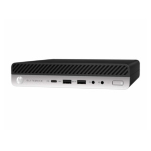 HP EliteDesk 705 65W G4 AMD Ryzen™ 5 2400G 8 GB DDR4-SDRAM 256 GB SSD Windows 10 Pro Mini PC Zwart, Zilver