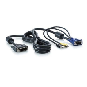 HP Enterprise 1x4 KVM Console 6ft USB Cable toetsenbord-video-muis (kvm) kabel Zwart 1,82 m