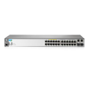 HP Enterprise Aruba, a Hewlett Packard Enterprise company ProCurve 2620-24-PPoE+ Managed L2 Fast Ethernet (10/100) Power over Ethernet (PoE) 1U Grijs