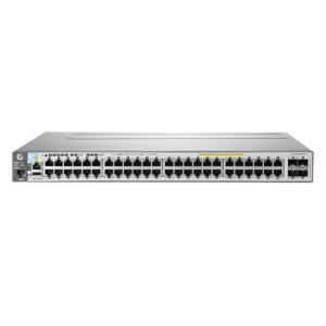 HP Enterprise Hewlett Packard Enterprise ProCurve 3800-48G-PoE+-4SFP+ Managed L3 Gigabit Ethernet (10/100/1000) Power over Ethernet (PoE) 1U Grijs