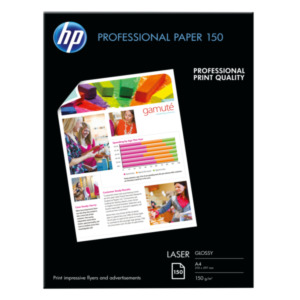 HP Enterprise HP Professional Laser Paper, glanzend, 150 gr/m², 150 vel, A4/210 x 297 mm