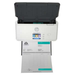 HP Enterprise HP Scanjet Pro N4000 snw1 Sheet-feed Scanner Paginascanner 600 x 600 DPI A4 Zwart, Wit