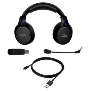 HP Enterprise HyperX Cloud Flight - Wireless Gaming Headset (Black-Blue) - PS5-PS4