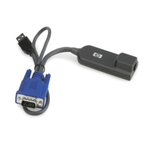 HP Enterprise KVM CAT5 1-pack USB Interface Adapter toetsenbord-video-muis (kvm) kabel