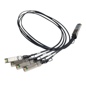 HP Enterprise X242 QSFP 4x10G SFP+ 1m DAC Glasvezel kabel SFP+ Zwart