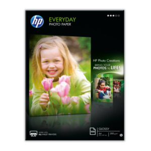 HP Everyday fotopapier, glanzend, 200 g/m2, A4 (210 x 297 mm), 100 vellen