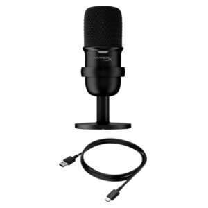HP HyperX SoloCast - USB Microphone (Black) Zwart PC-microfoon