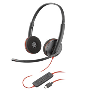HP POLY Blackwire 3220 stereo USB-C-headset + USB-C/A-adapter (bulk)