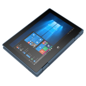 HP ProBook x360 11 G5 EE Hybride (2-in-1) 29,5 cm (11.6") Touchscreen HD Intel® Celeron® N N4120 4 GB DDR4-SDRAM 128 GB SSD Wi-Fi 5 (802.11ac) Windows 10 Pro Blauw