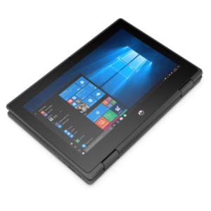 HP ProBook x360 11 G5 EE Hybride (2-in-1) 29,5 cm (11.6") Touchscreen HD Intel® Pentium® Silver N5030 4 GB DDR4-SDRAM 128 GB SSD Wi-Fi 5 (802.11ac) Windows 10 Pro Zwart