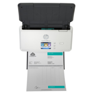 HP Scanjet Pro N4000 snw1 Sheet-feed Scanner Paginascanner 600 x 600 DPI A4 Zwart, Wit