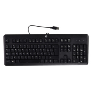 HP USB Standard Keyboard toetsenbord Zwart, Zilver