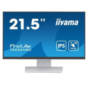 Iiyama iiyama ProLite T2252MSC-W2 computer monitor 54,6 cm (21.5") 1920 x 1080 Pixels Full HD LCD Touchscreen Tafel Wit